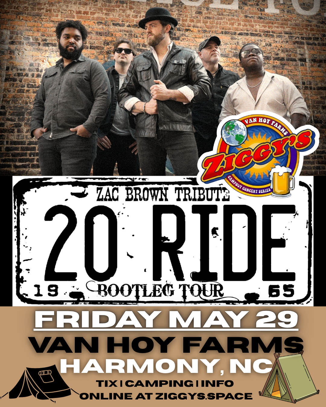 20 RIDE – America’s #1 Zac Brown Tribute